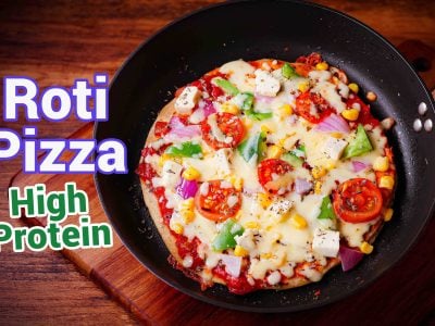 Roti Pizza Recipe | Pizza Roti with Leftover Chapati