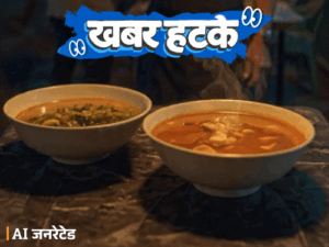 खबर हटके- बूढ़ी मां के लिए बनाया AI बेटा:युवक ने जलती चिता से सुलगाया हुक्का; लोगों को पसंद आ रहा गोबर का सूप